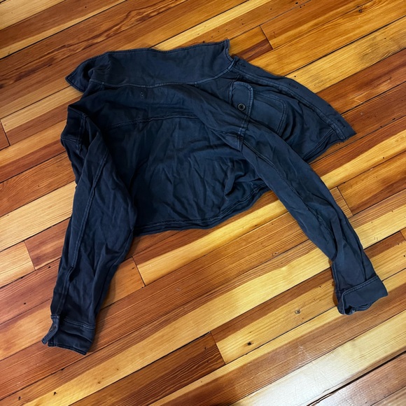 Free People Saturday Shirt Jacket / Washed Black - Picture 10 of 10